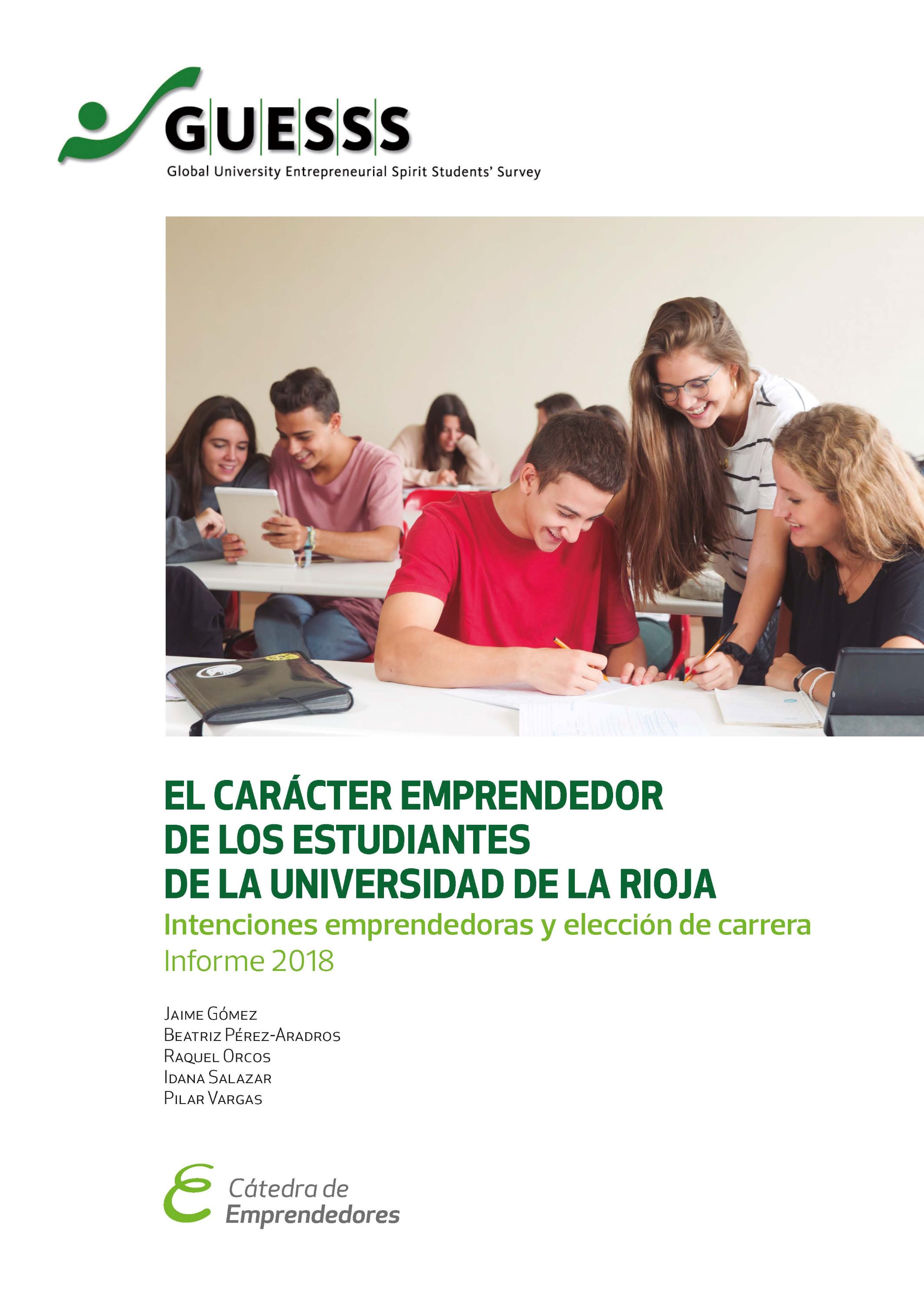 Imagen de portada del libro El carácter emprendedor de los estudiantes de la Universidad de La Rioja