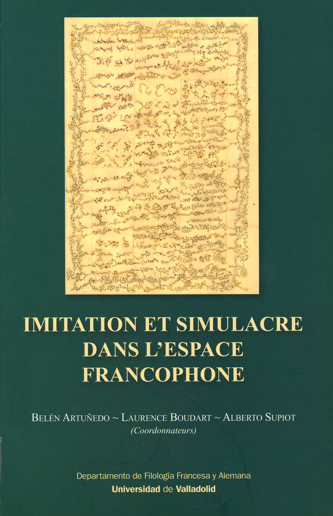 Imagen de portada del libro Imitation et simulacre dans l'espace francophone