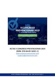 Imagen de portada del libro Actas II Congreso Prevencionar 2019