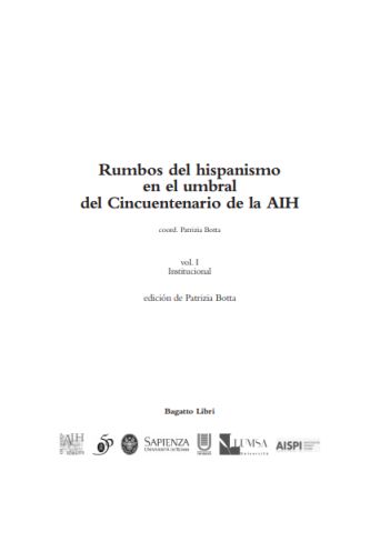Imagen de portada del libro Rumbos del hispanismo en el umbral del Cincuentenario de la AIH
