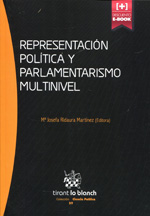 Imagen de portada del libro Representación política y parlamentarismo multinivel