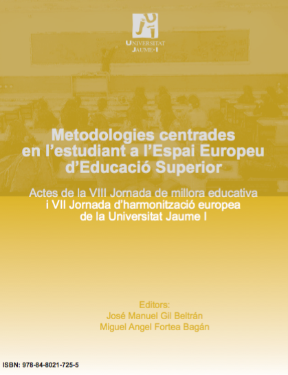 Imagen de portada del libro Metodologies centrades en l'estudiantat a l'Espai Europeu d'Educació Superior