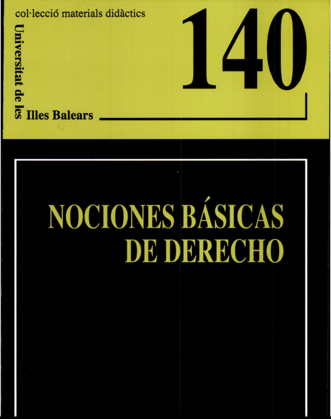 Imagen de portada del libro Nociones básicas de derecho