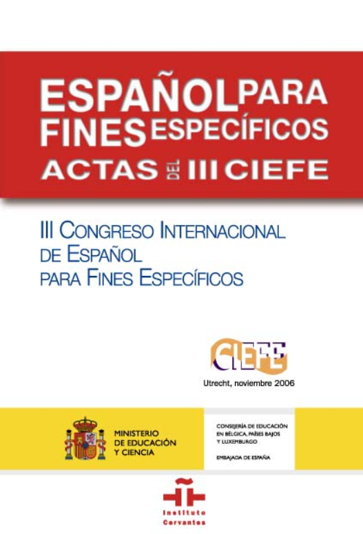 Imagen de portada del libro Español para Fines Específicos