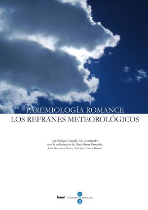 Imagen de portada del libro Paremiología romance