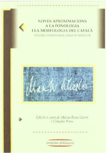 Imagen de portada del libro Noves aproximacions a la fonologia i la morfologia del català