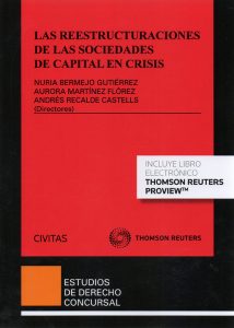 Imagen de portada del libro Las reestructuraciones de las sociedades de capital en crisis