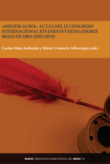 Imagen de portada del libro "Melior auro". Actas del IX Congreso Internacional Jóvenes Investigadores Siglo de Oro, JISO 2019