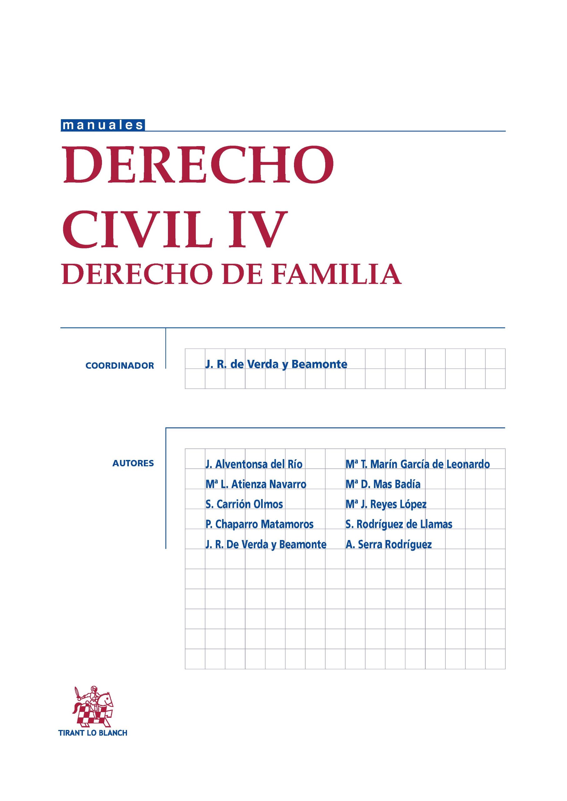 Imagen de portada del libro Derecho civil IV