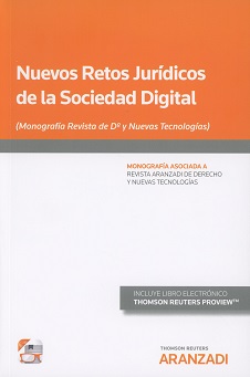 Imagen de portada del libro Nuevos retos jurídicos de la sociedad digital