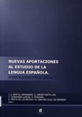 Imagen de portada del libro Nuevas aportaciones al estudio de la lengua española