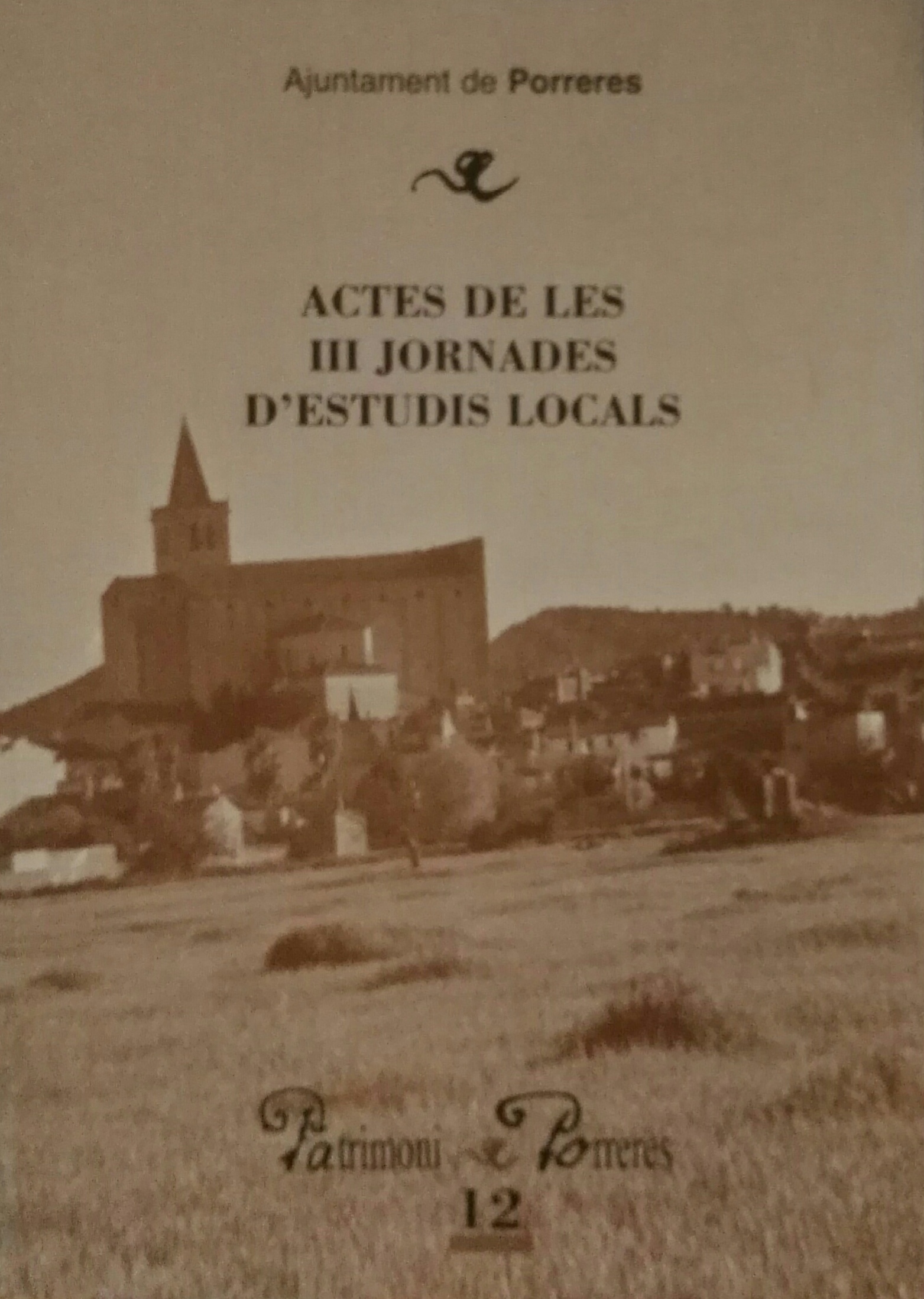 Imagen de portada del libro Actes de les III Jornades d'Estudis Locals