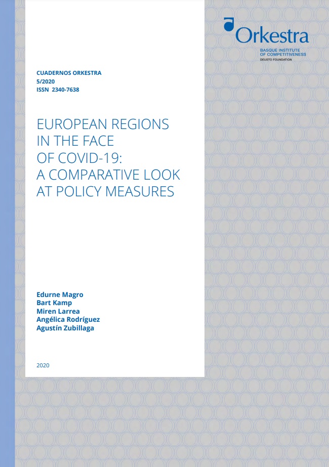 Imagen de portada del libro European regions in the face of COVID-19