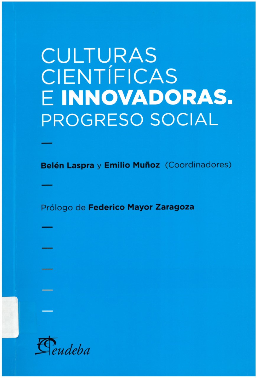 Imagen de portada del libro Culturas científicas e innovadoras, progreso social