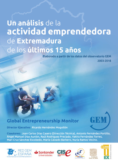 Imagen de portada del libro Un análisis de la actividad emprendedora de Extremadura de los últimos 15 años