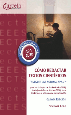 Imagen de portada del libro Cómo redactar textos científicos y seguir las normas APA 7.ª