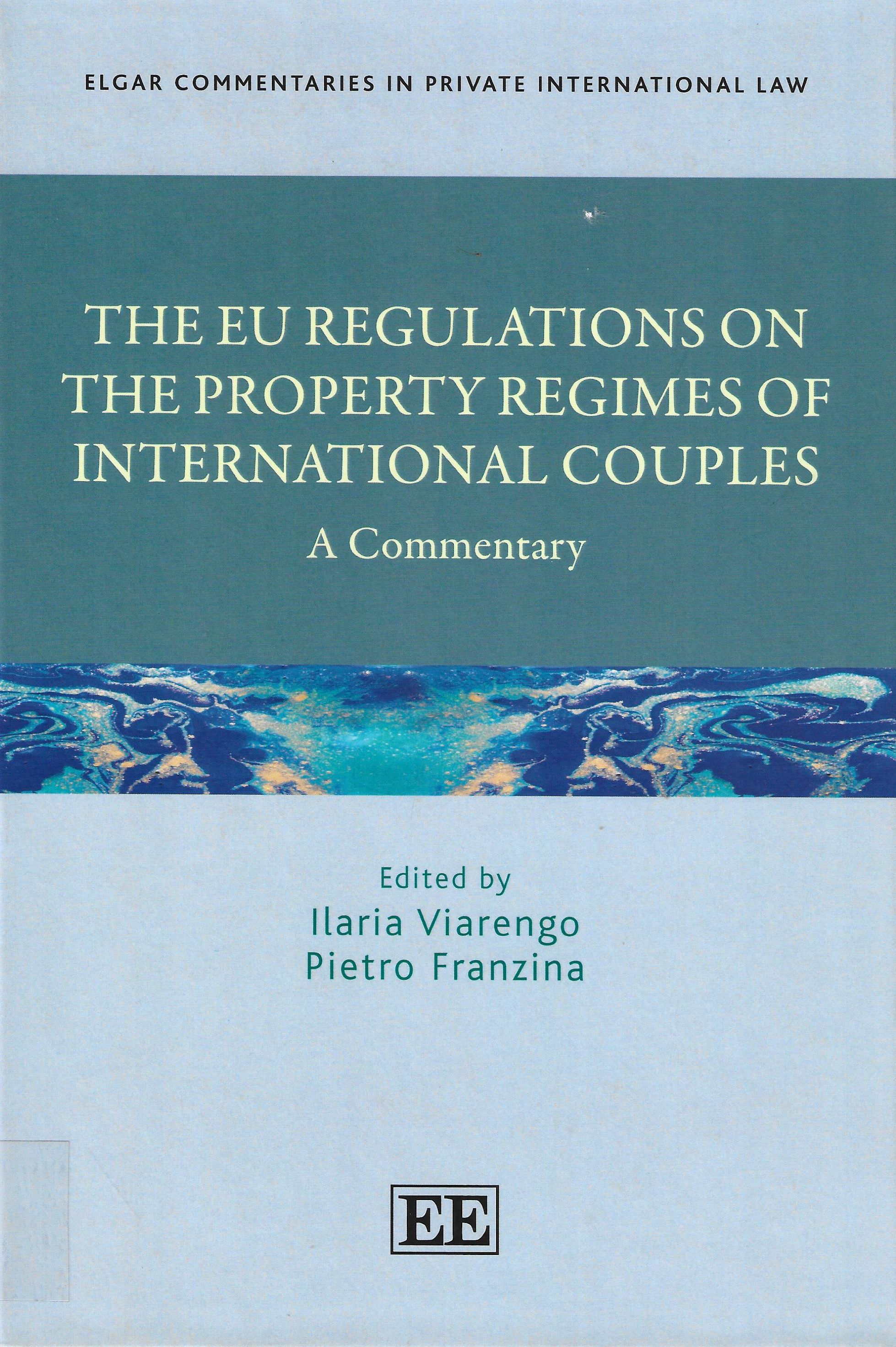 Imagen de portada del libro The UE regulations on the property regimes of international couples