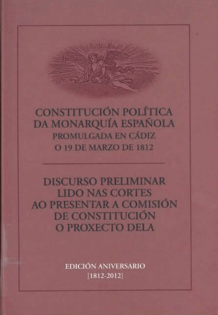 Imagen de portada del libro Constitución política da monarquía española