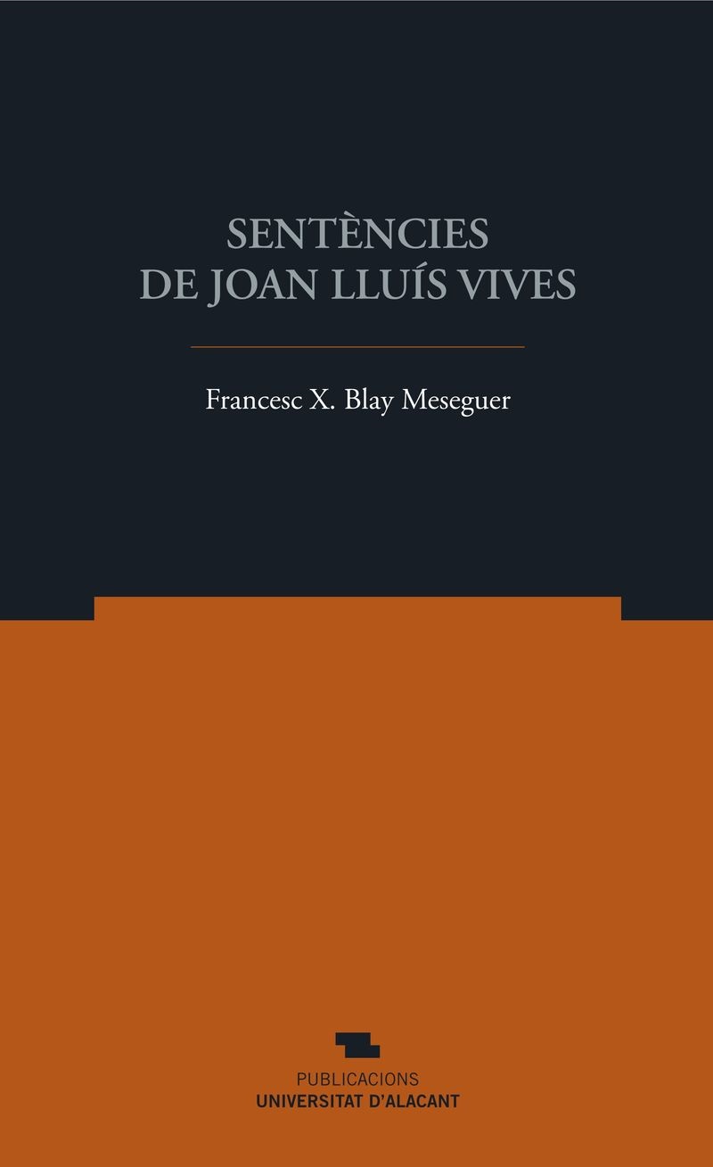 Imagen de portada del libro Sentències de Joan Lluís Vives