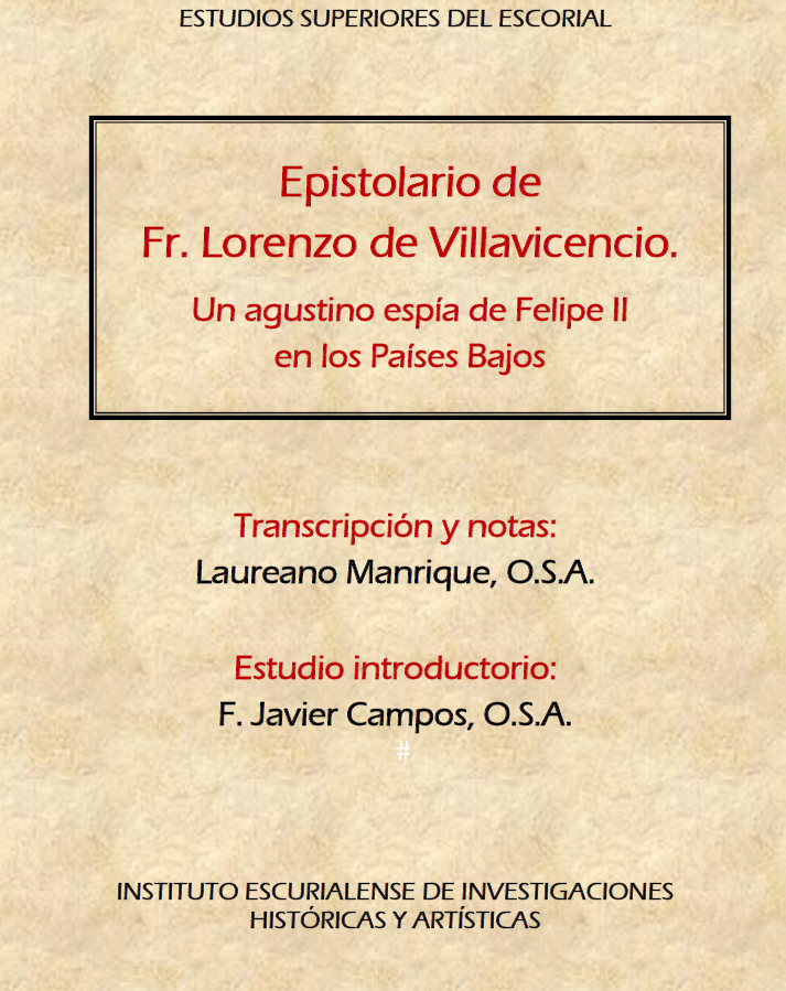 Imagen de portada del libro Epistolario de Fr. Lorenzo de Villavicencio