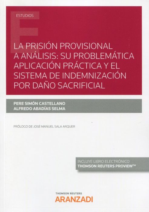 Imagen de portada del libro La Prisión provisional a análisis