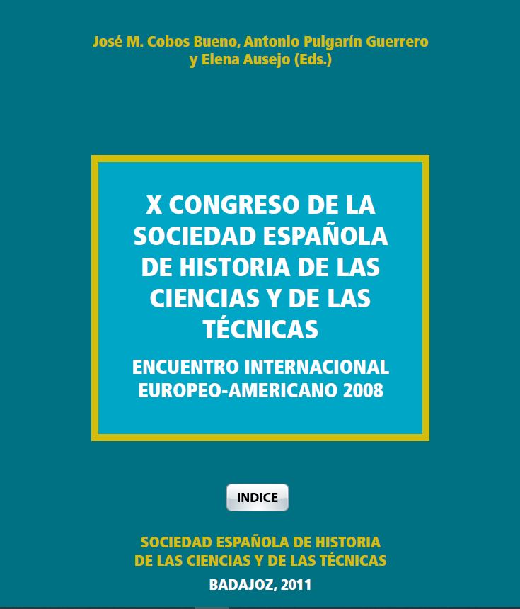 Imagen de portada del libro X Congreso de la Sociedad Española de Historia de las Ciencias y de las Técnicas