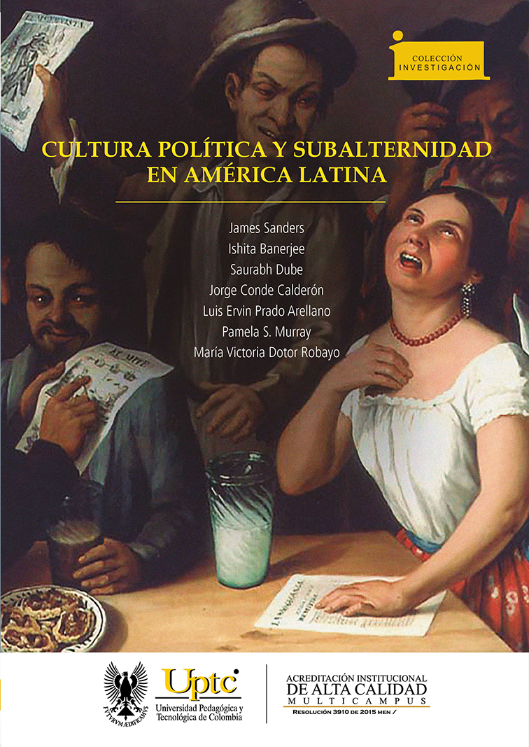 Imagen de portada del libro Cultura política y subalternidad en América Latina