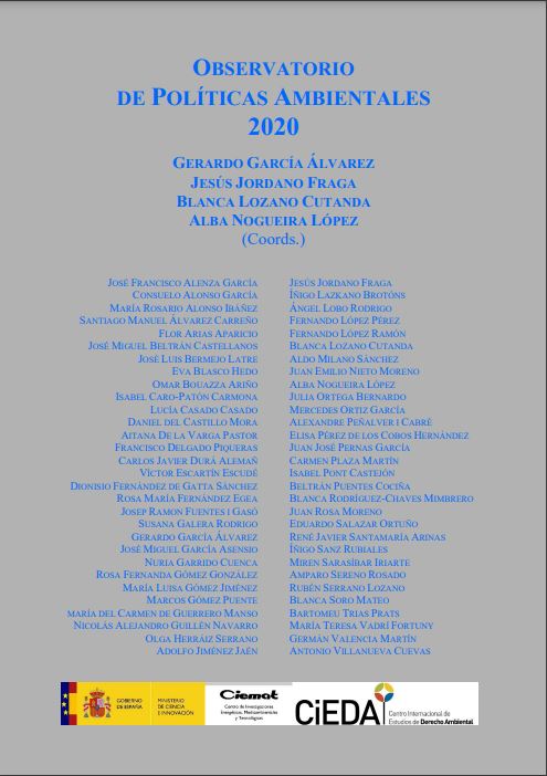 Imagen de portada del libro Observatorio de Políticas Ambientales 2020