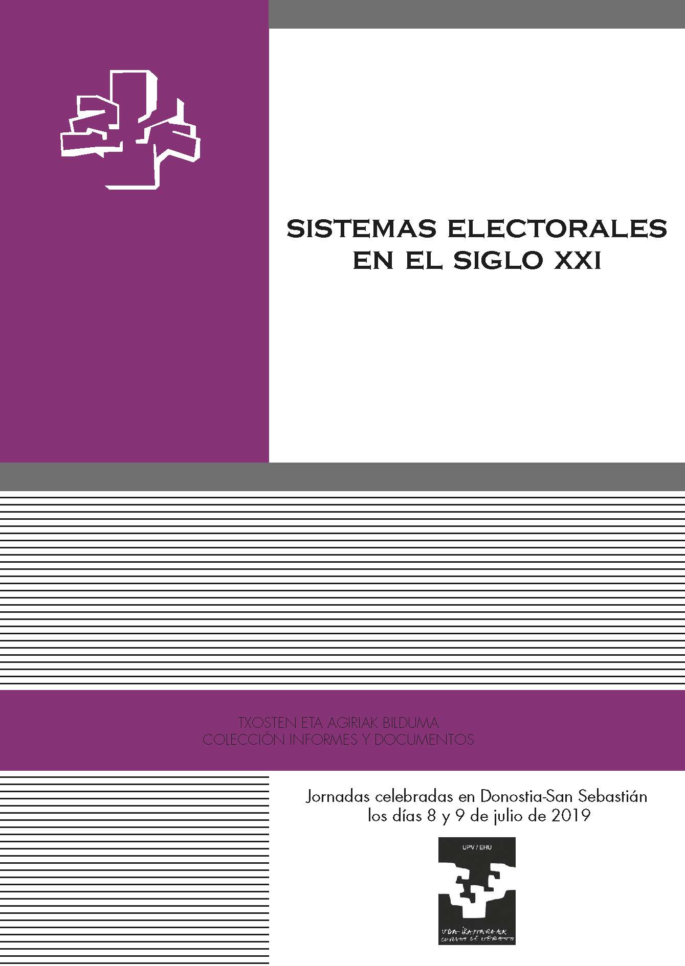 Imagen de portada del libro Sistemas electorales en el siglo XXI