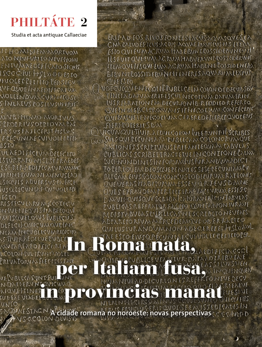 Imagen de portada del libro In Roma nata, per Italiam fusa, in provincias manat