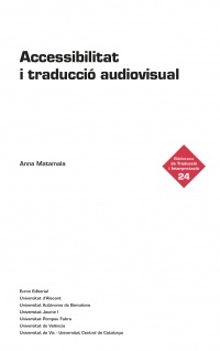 Imagen de portada del libro Accessibilitat i traducció audiovisual