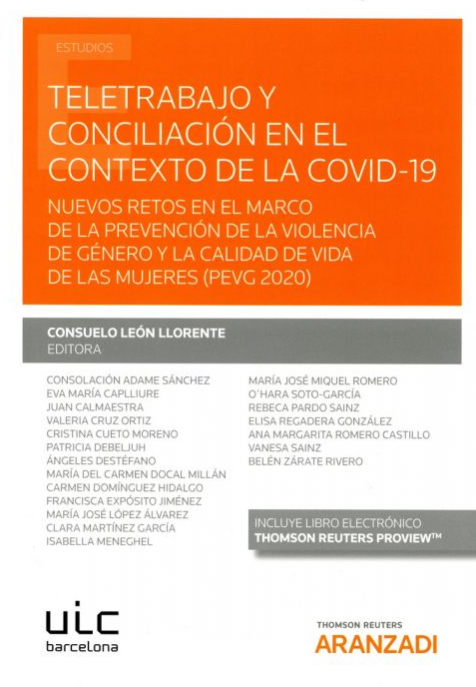 Imagen de portada del libro Teletrabajo y conciliación en el contexto de la covid-19
