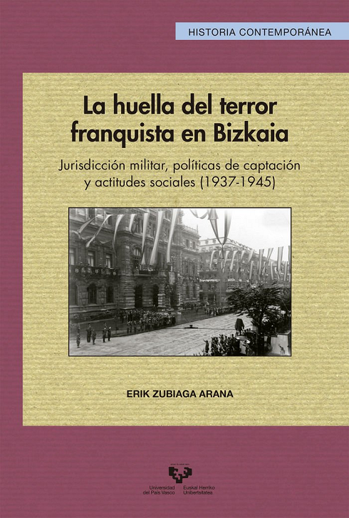 Imagen de portada del libro La huella del terror franquista en Bizkaia