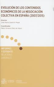 Imagen de portada del libro Evolución de los contenidos económicos de la negociación colectiva en España