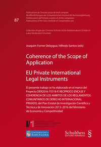 Imagen de portada del libro Coherence of scope of application