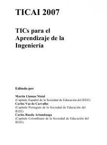 Imagen de portada del libro TICAI 2007