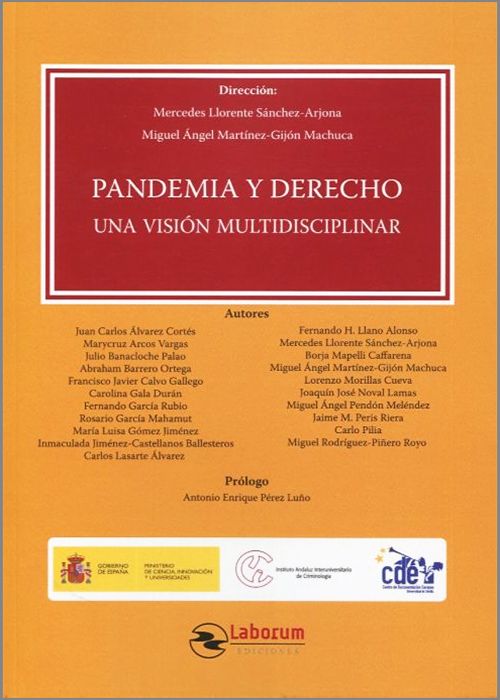 Imagen de portada del libro Pandemia y derecho