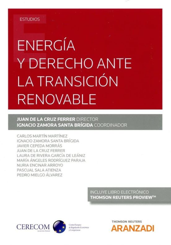 Imagen de portada del libro Energía y Derecho ante la transición renovable