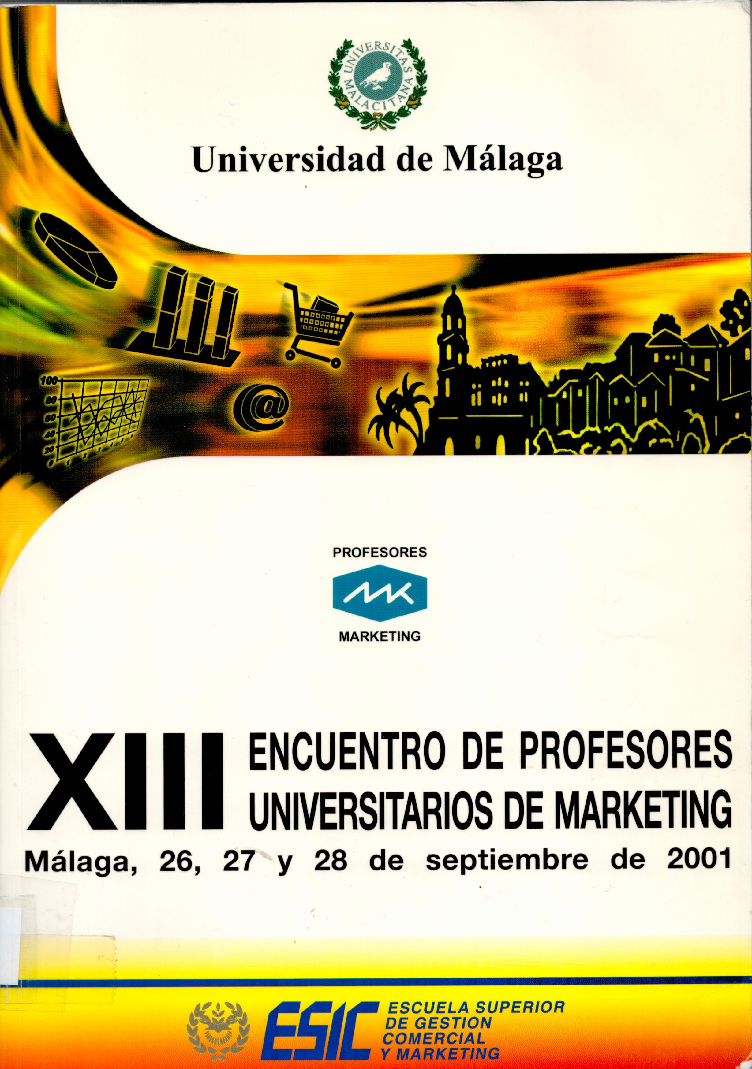 Imagen de portada del libro XIII Encuentro de Profesores Universitarios de Marketing