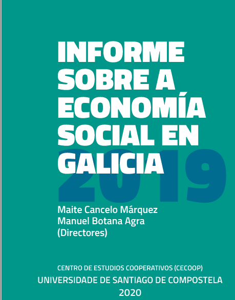 Imagen de portada del libro Informe sobre a Economía Social en Galicia 2019