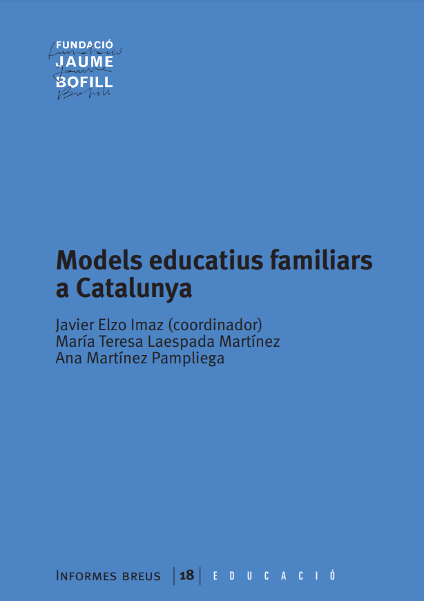 Imagen de portada del libro Models educatius familiars a Catalunya