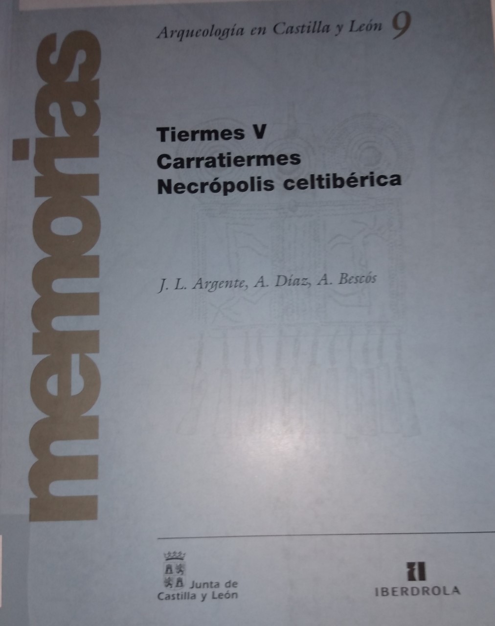 Imagen de portada del libro Tiermes V, Carratiermes necrópolis celtibérica