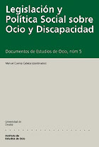 Imagen de portada del libro Legislación y política social sobre ocio y discapacidad