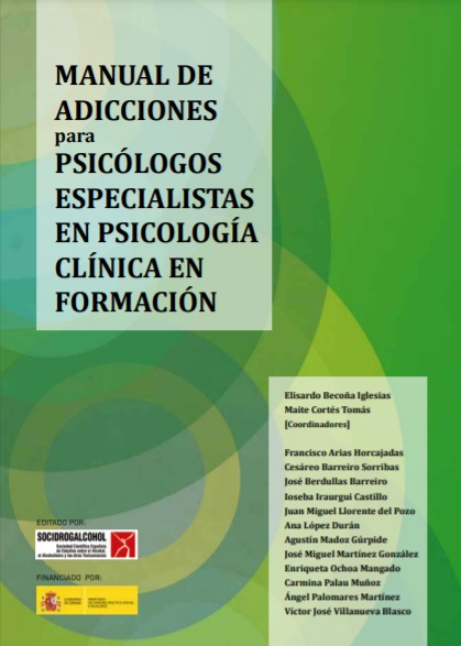 Imagen de portada del libro Manual de adicciones para psicólogos especialistas en psicología clínica en formación
