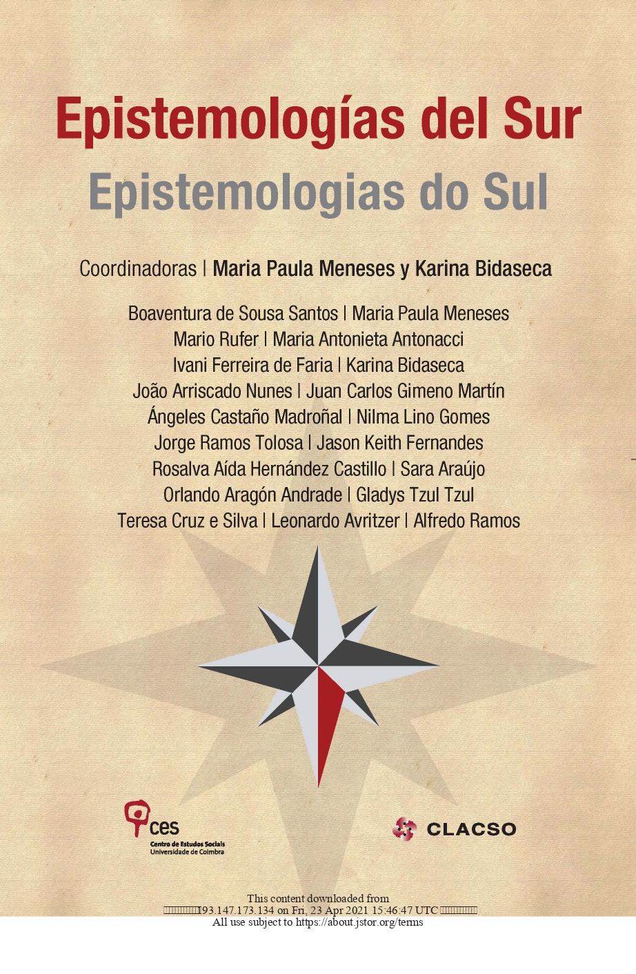 Imagen de portada del libro Epistemologías del Sur