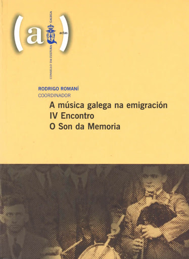Imagen de portada del libro A música galega na emigración