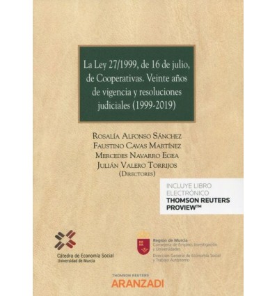 Imagen de portada del libro La Ley 27/1999, de 16 de Julio, de Cooperativas