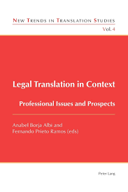 Imagen de portada del libro Legal Translation in Context