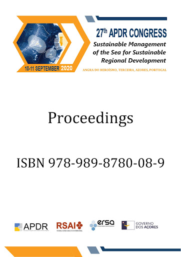 Imagen de portada del libro 27th APDR Congress Sustainable Management of the Sea for Sustainable Regional Development, Angra do Heroísmo, Terceira, Azores, Portugal, 10-11 September 2020, proceedings