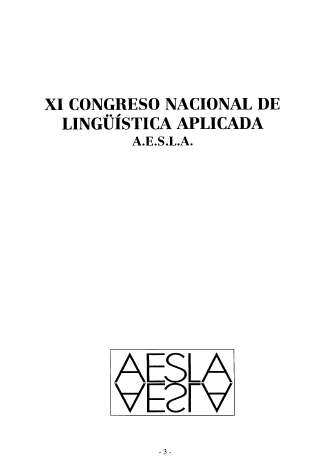 Imagen de portada del libro XI Congreso Nacional de Lingüística Aplicada. Asociación Lingüística Aplicada (A.E.S.L.A.)